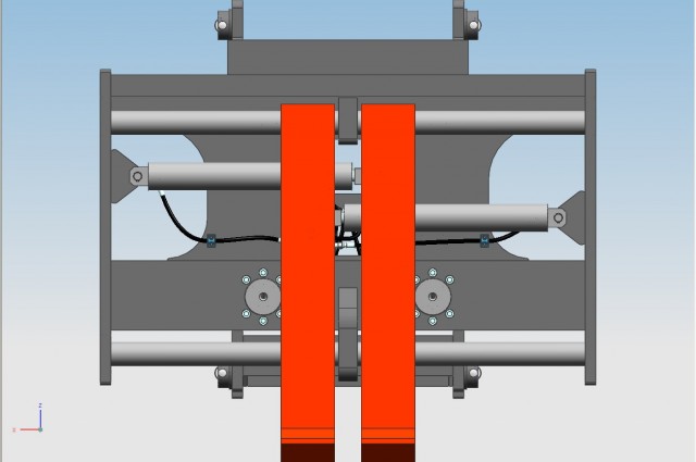 Tilting carriage with sideshift/fork positioner 2  cylinders and forks double pin-type