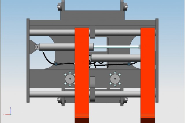 Basculante con traslatore/posizionatore 2 cilindri e forca doppio pin-type