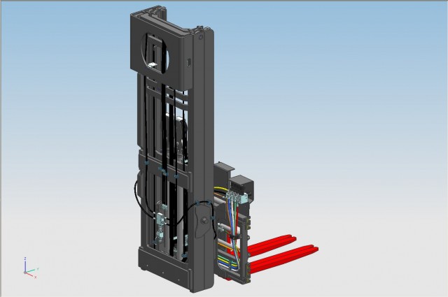 Front cylinder mast 