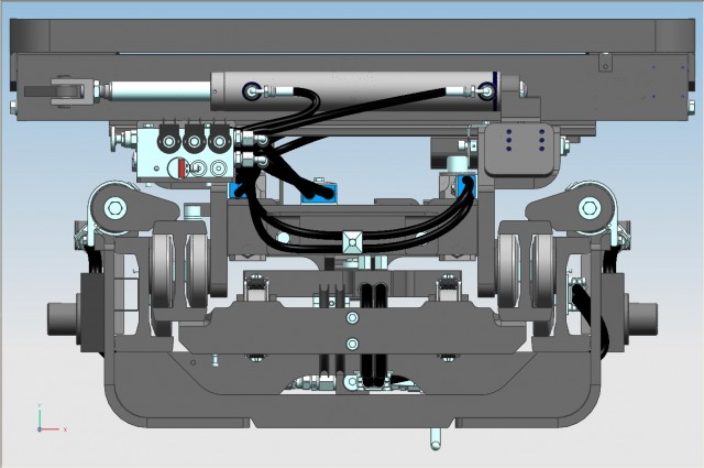 Front cylinder mast 