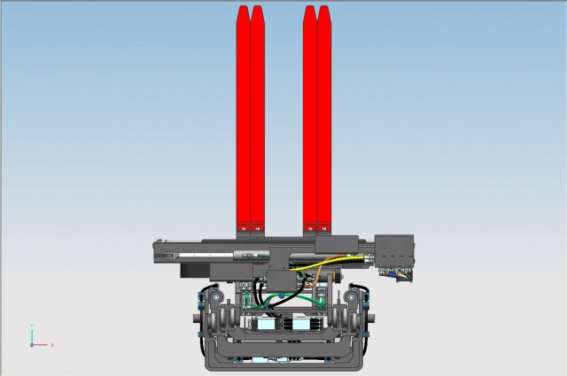 Front cylinder mast 