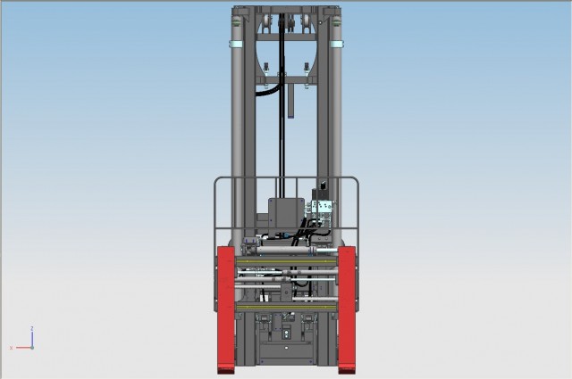 Front cylinder mast 