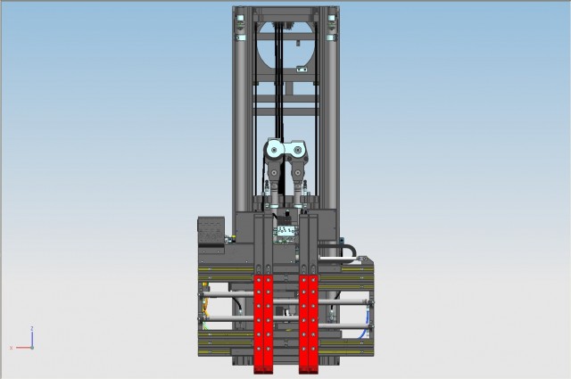 Front cylinder mast 