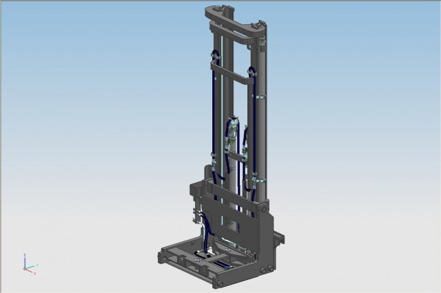 Masts with reachtruck mounting 