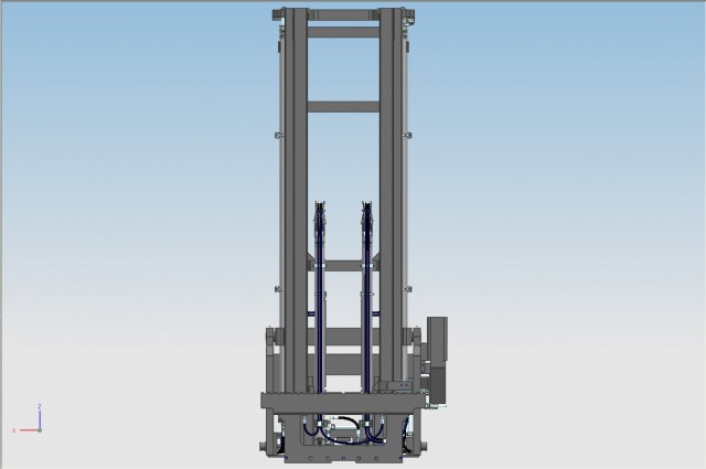 Masts with reachtruck mounting 