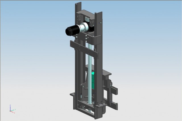 Lifting and tilting electric mast