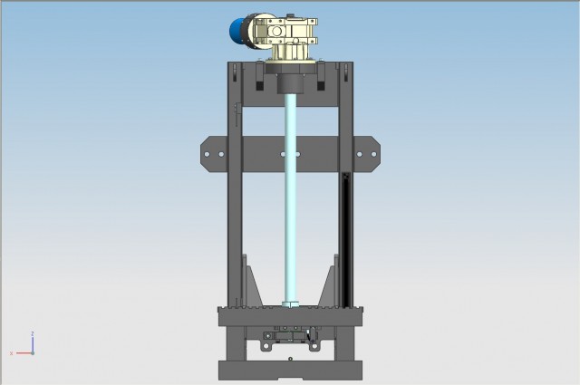 Mast with upper electric engine 