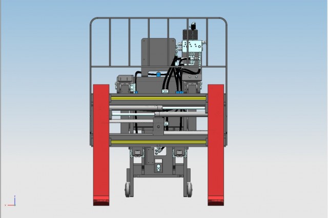 Tilting fork positioner