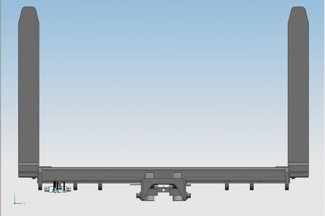 Tilting fork positioner