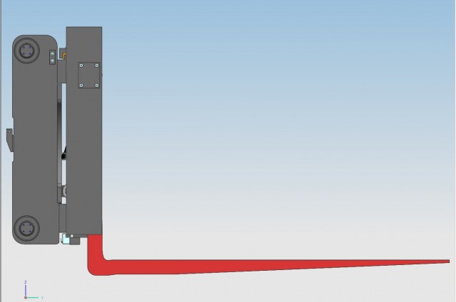 Pin type side-shifter and fork positioner - 20000kg @ 1200mm