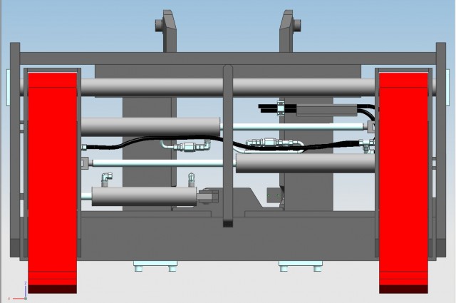 Pin type side-shifter and fork positioner - 6000kg @ 600mm