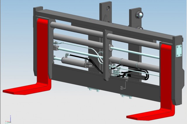 Pin type side-shifter and fork positioner - 8000kg@600mm