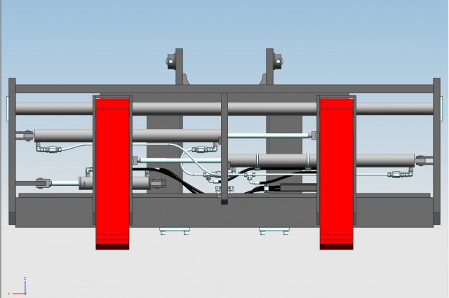 Pin type side-shifter and fork positioner - 8000kg @ 600mm