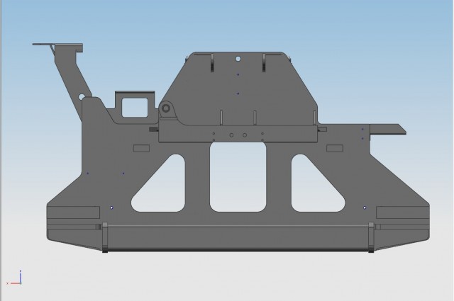 Piastra base per spreader